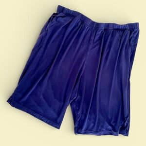 Latuza 8-inch Bamboo Viscose Navy Sleep Shorts XL